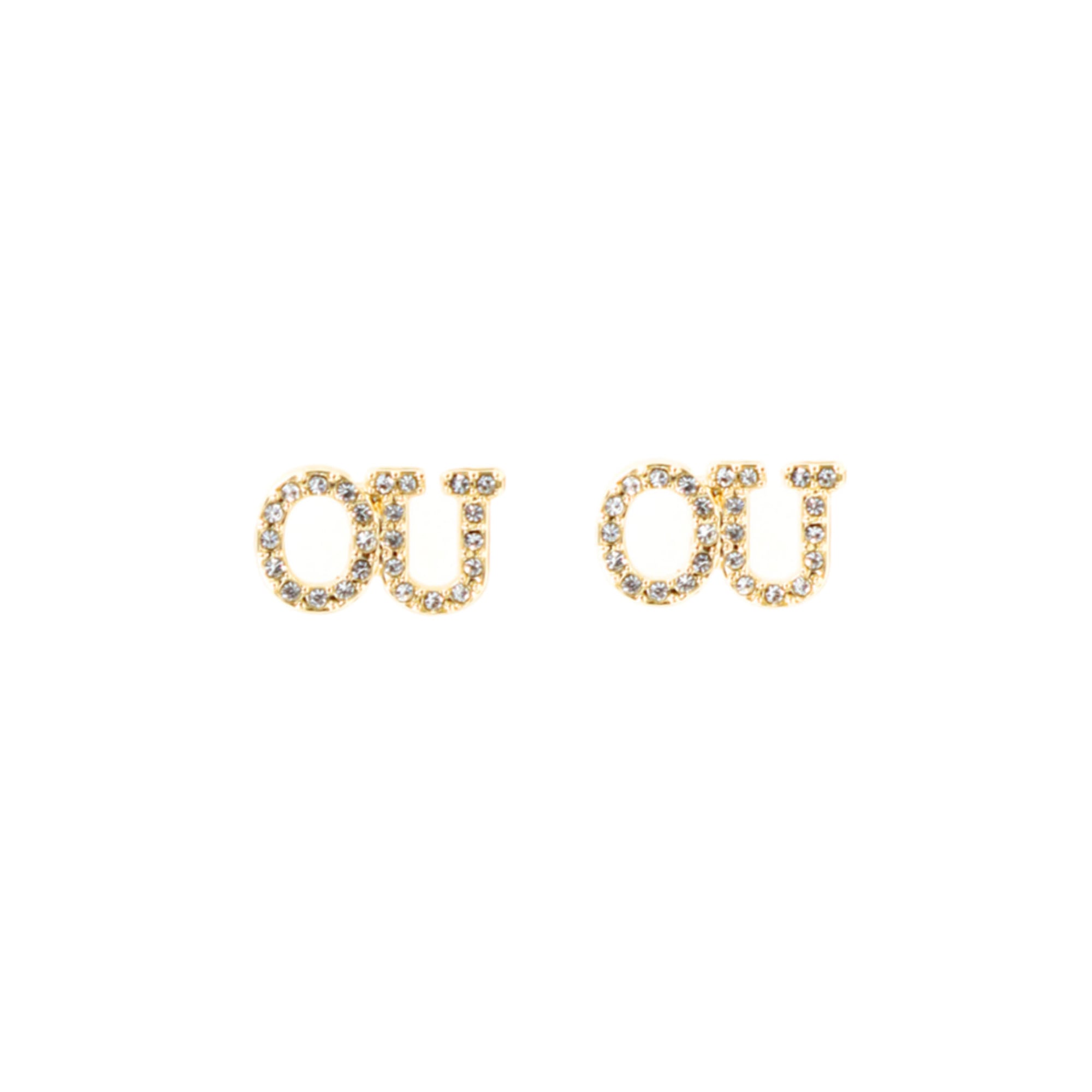 Brianna Cannon Oklahoma Sooners Pavé Rhinestone Studs