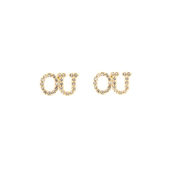 Brianna Cannon Oklahoma Sooners Pavé Rhinestone Studs