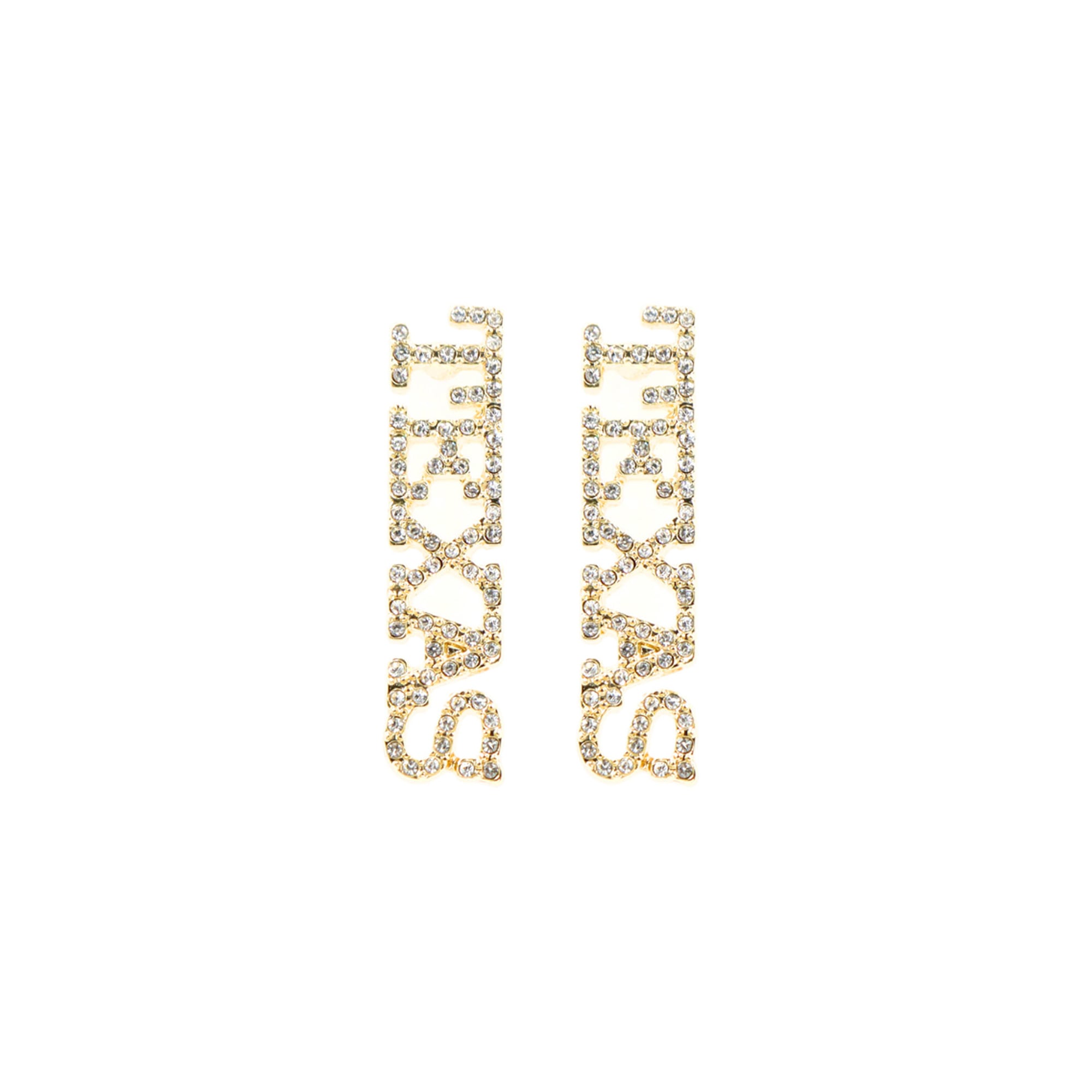 Brianna Cannon Texas Longhorns Pavé Rhinestone Studs