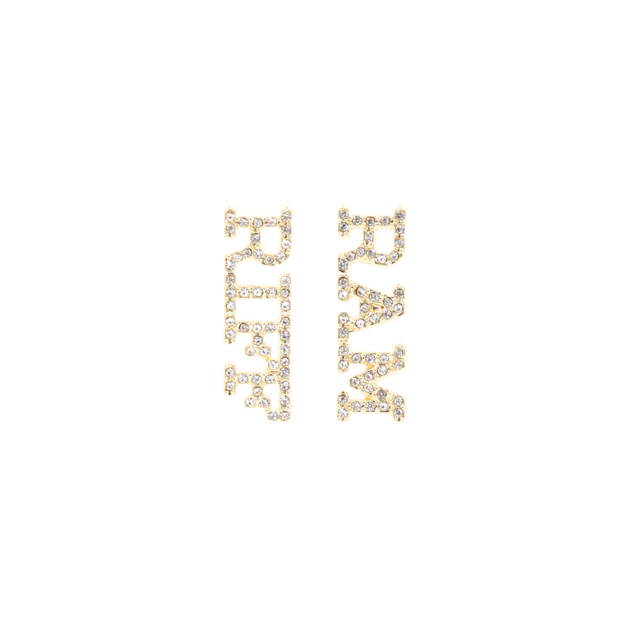 Brianna Cannon TCU Horned Frogs Riff Ram Pavé Rhinestone Studs