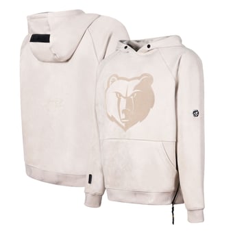 Men's Protege Cream Memphis Grizzlies Eco-Friendly Functional Suede Fashion Tonal Hoodie