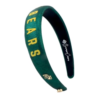 Brianna Cannon Baylor Bears Thin Embroidered Headband