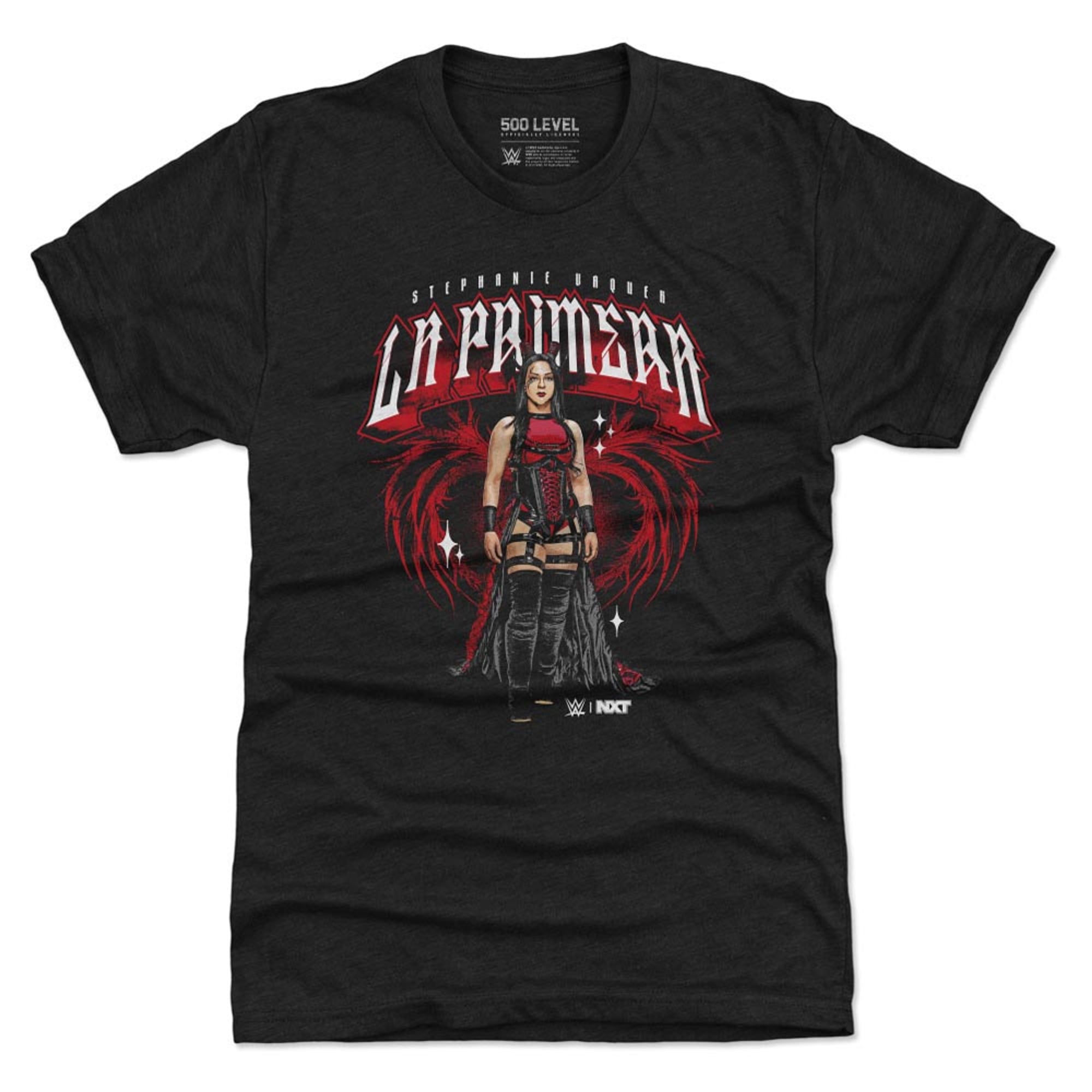 Men's 500 Level Heather Black Stephanie Vaquer La Primera Tri-Blend T-Shirt