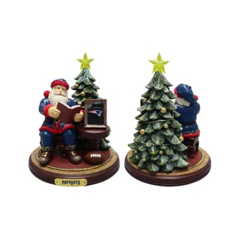 The Memory Company New England Patriots Christmas Story Santa Figurine