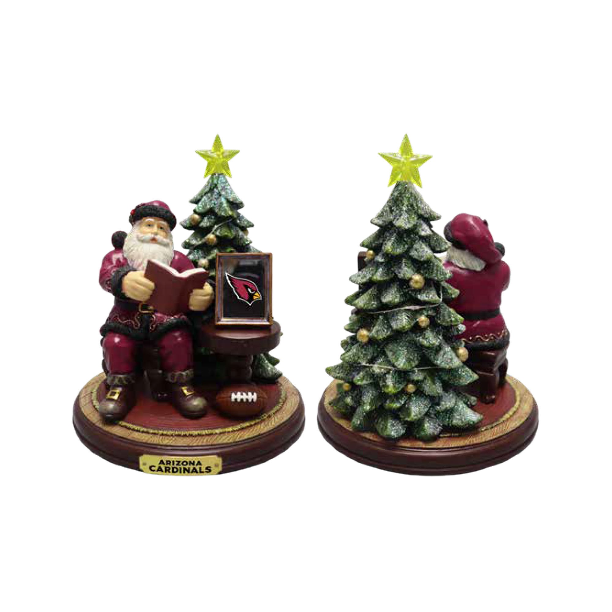 The Memory Company Arizona Cardinals Christmas Story Santa Figurine