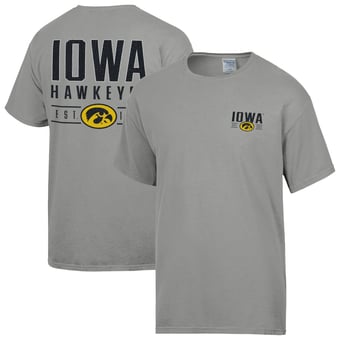Men's ComfortWash  Gray Iowa Hawkeyes Big Name T-Shirt