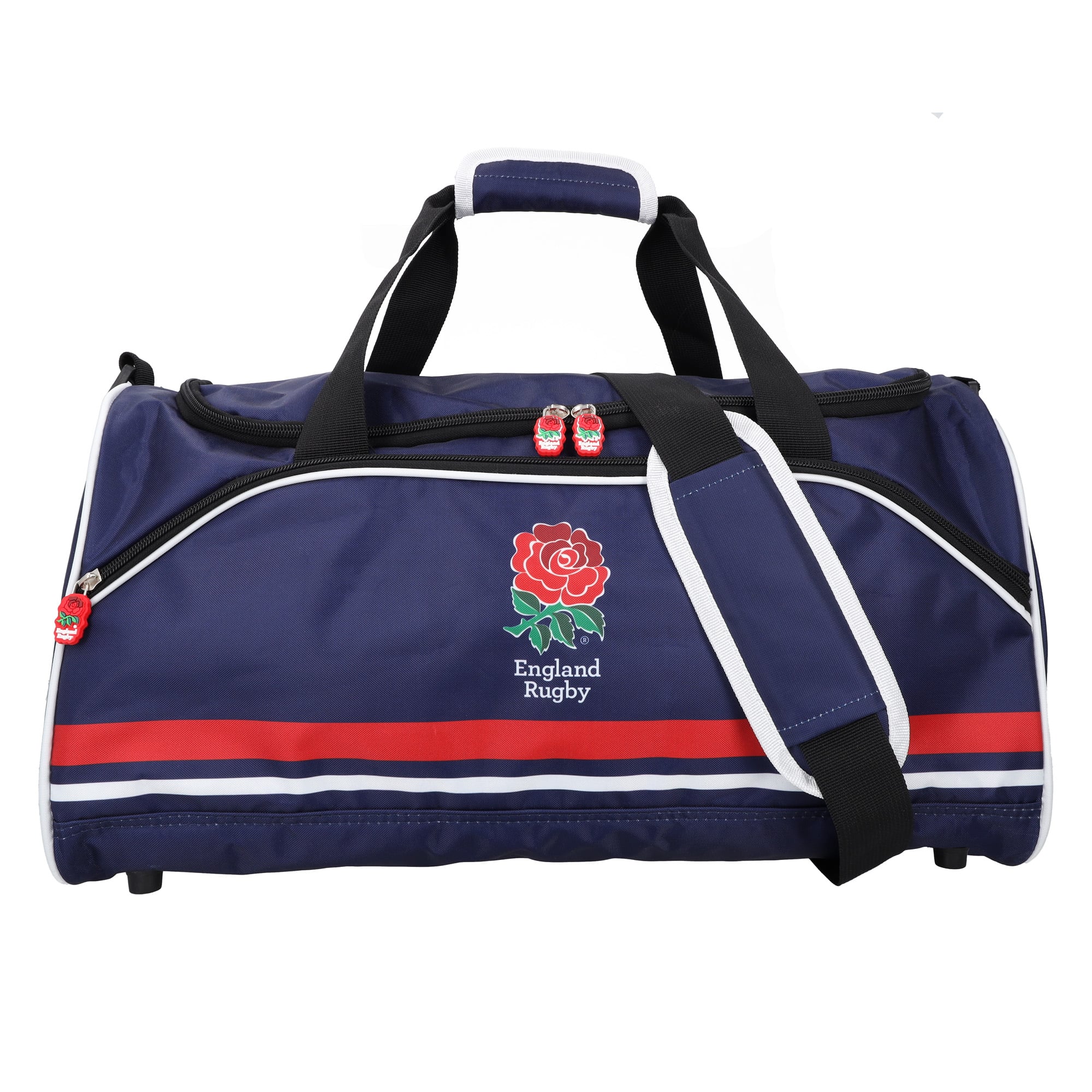 Borsa con stemma dell'Inghilterra Rugby - 24 x 43 cm - Blu navy