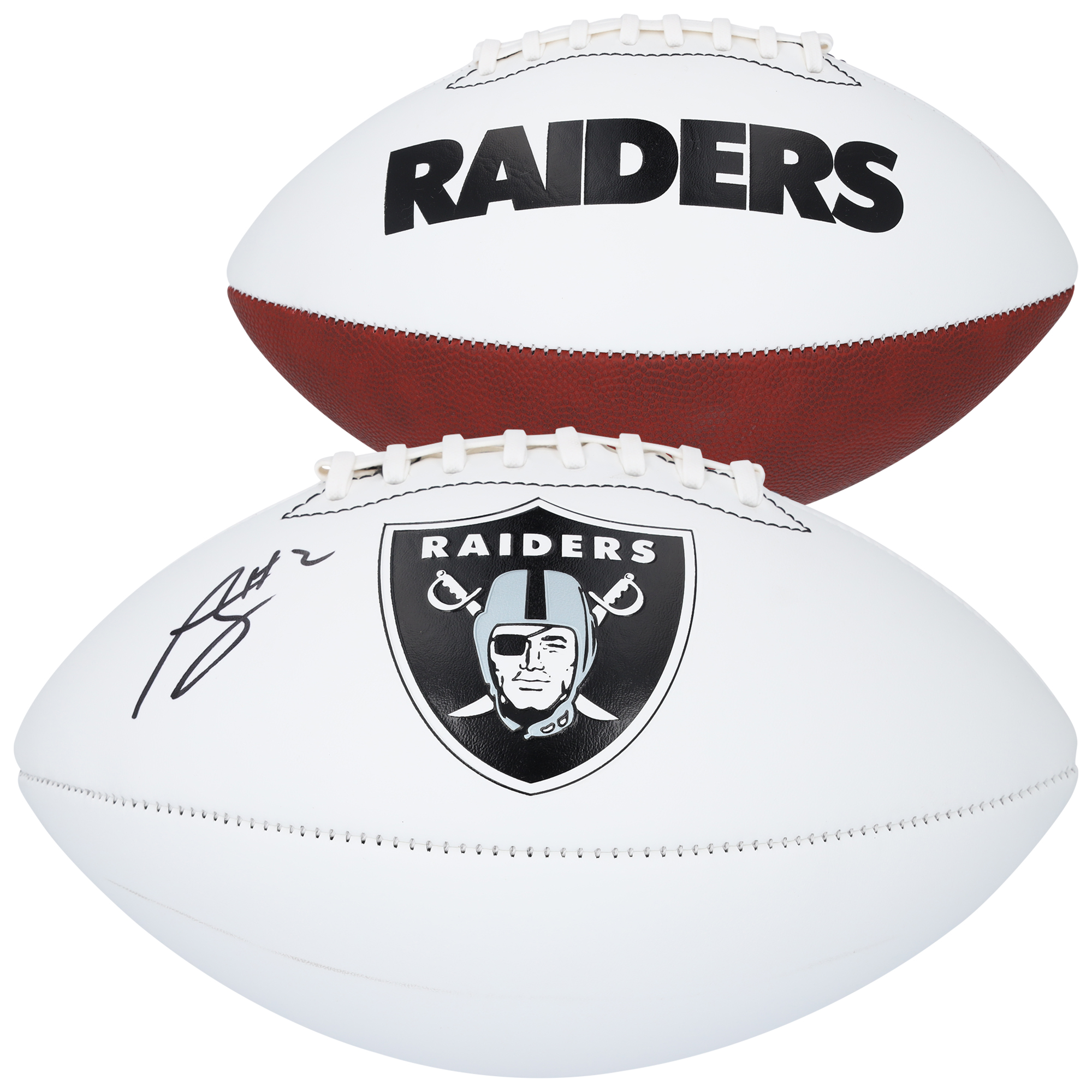 Ashton Jeanty Las Vegas Raiders Autographed Franklin White Panel Football