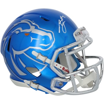 Ashton Jeanty Boise State Broncos Autographed Riddell Speed Mini Helmet
