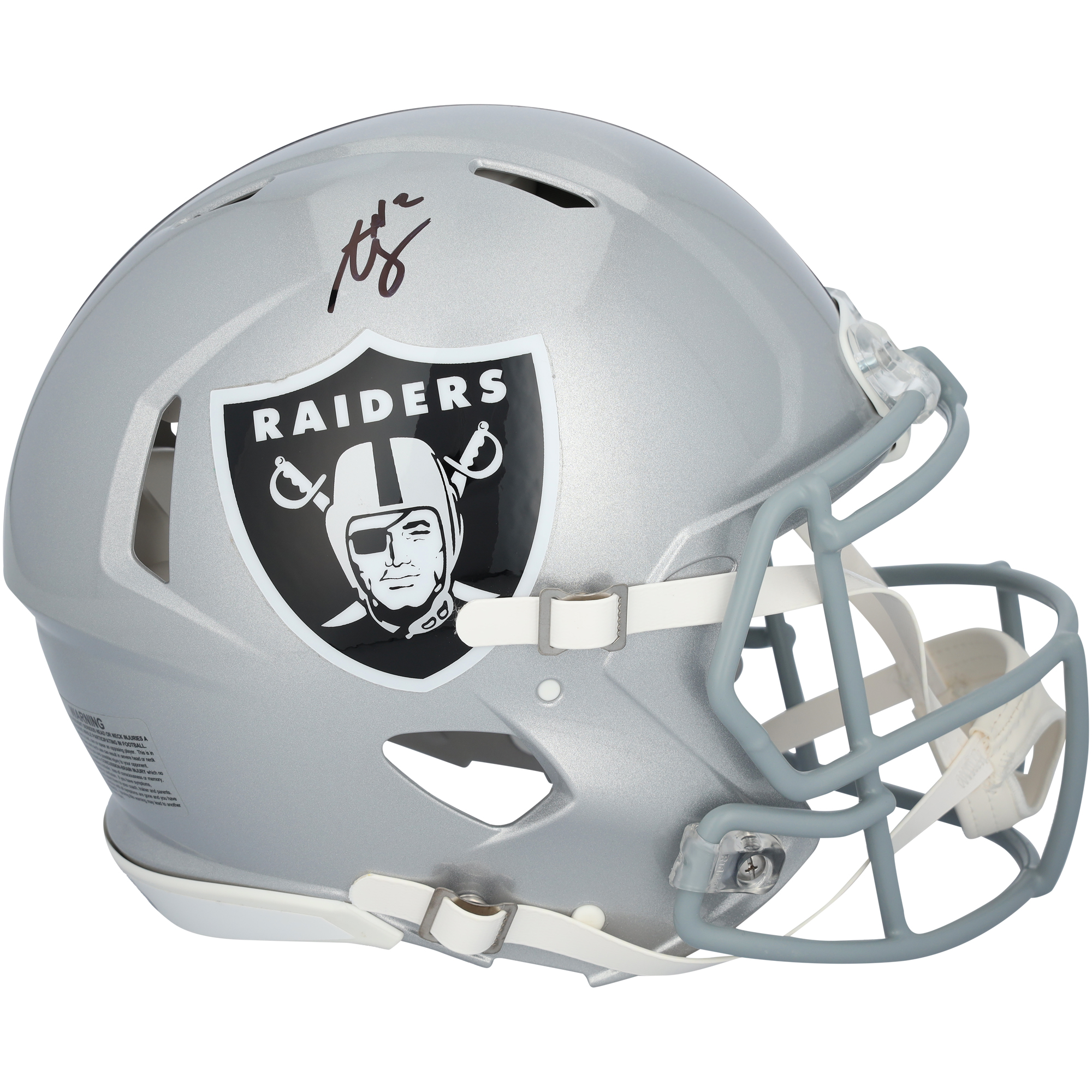 Ashton Jeanty Las Vegas Raiders Autographed Riddell Speed Authentic Helmet