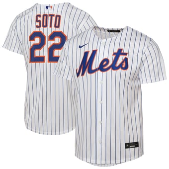 Youth Nike Juan Soto White New York Mets Home Replica Player Jersey