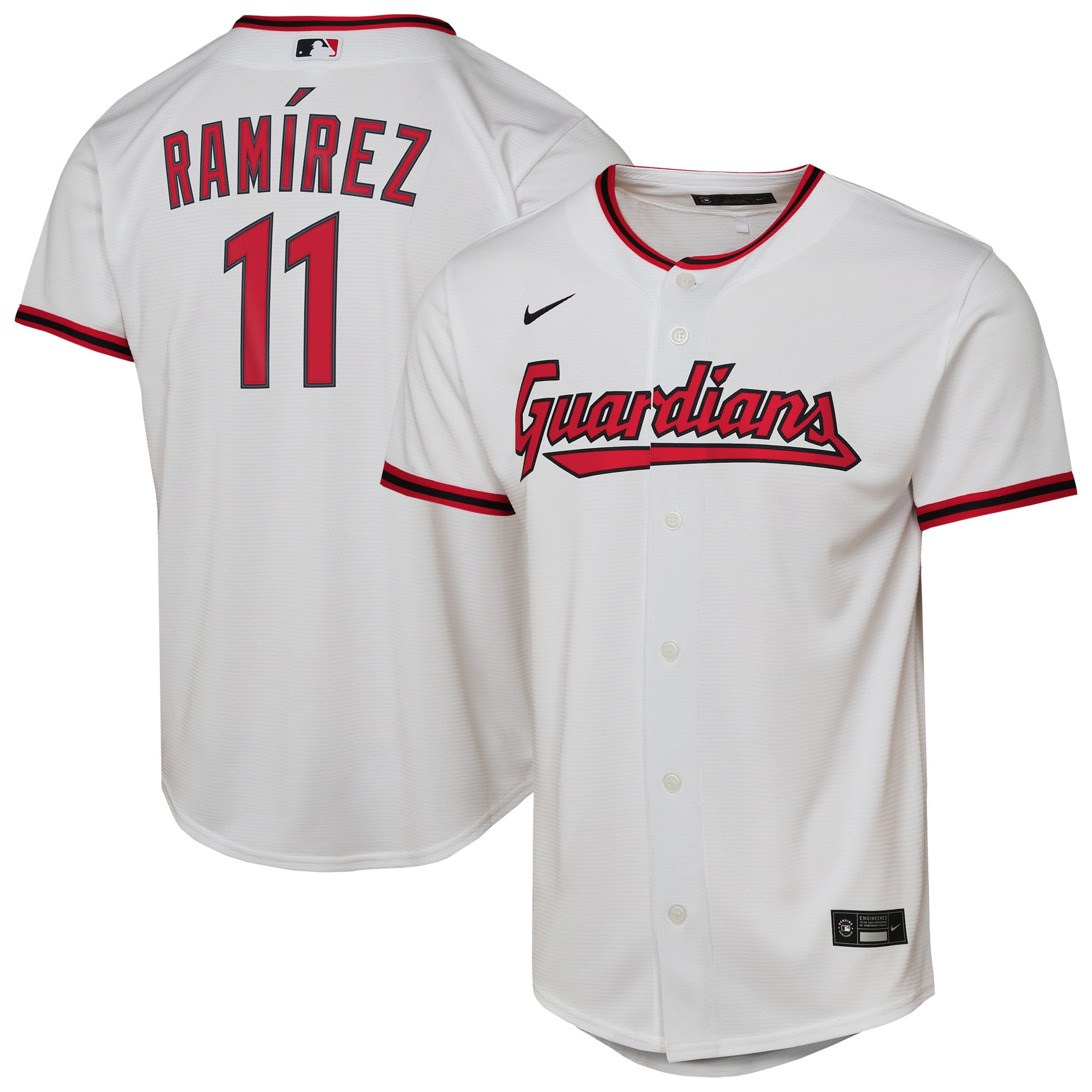 Youth Nike José Ramírez White Cleveland Guardians Home Replica Player Jersey