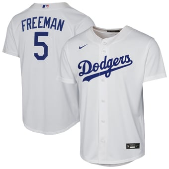 Youth Nike Freddie Freeman White Los Angeles Dodgers Home Replica Player Jersey