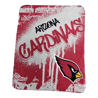 Logo Brands Arizona Cardinals 50" x 60" Classic Graffiti Fleece Throw Blanket