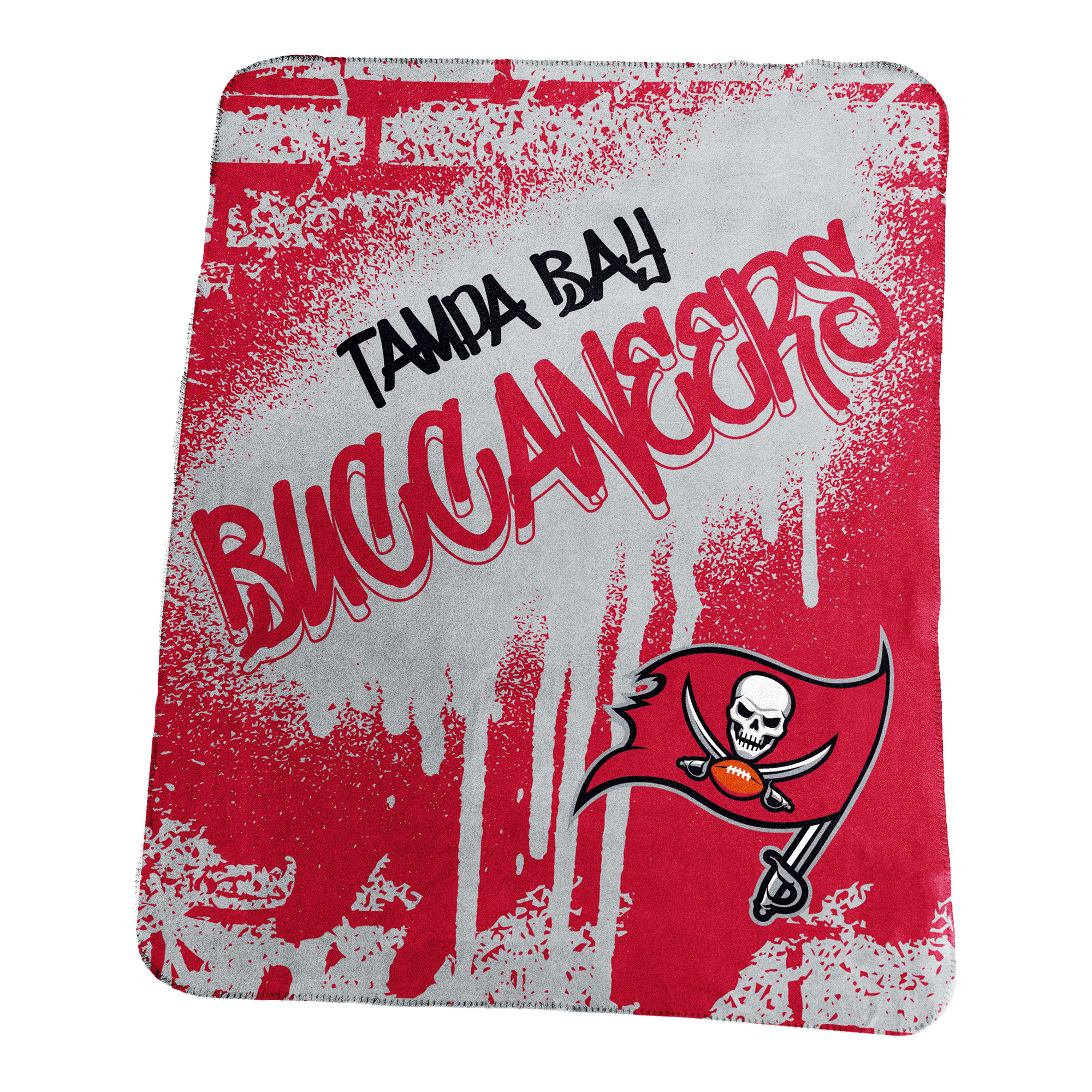 Logo Brands Tampa Bay Buccaneers 50" x 60" Classic Graffiti Fleece Throw Blanket