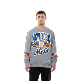 Men's New Era  Gray New York Mets Sport Classics Sweatshirt