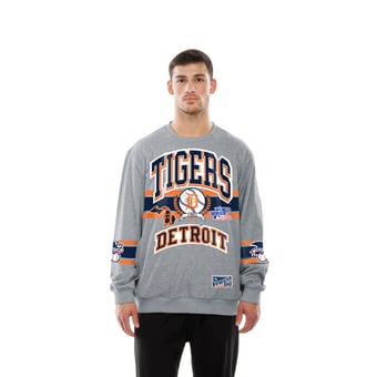 Men's New Era  Gray Detroit Tigers Sport Classics Sweatshirt