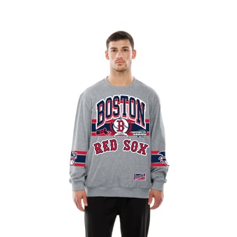 Men's New Era  Gray Boston Red Sox Sport Classics Sweatshirt