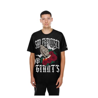 Men's New Era Black San Francisco Giants Lifestyle Blessed Aesthetic T-Shirt