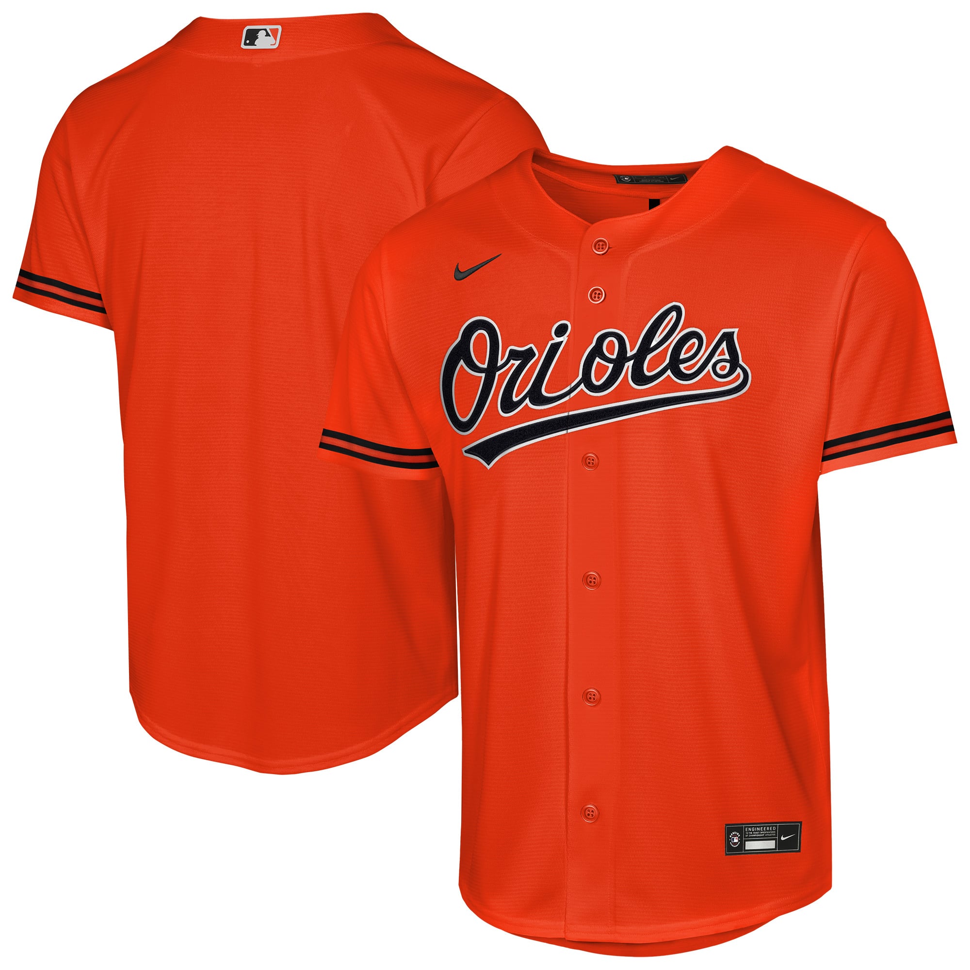 Youth Nike Orange Baltimore Orioles Alternate 2 Replica Jersey