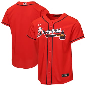 Youth Nike Red Atlanta Braves Alternate Replica Jersey