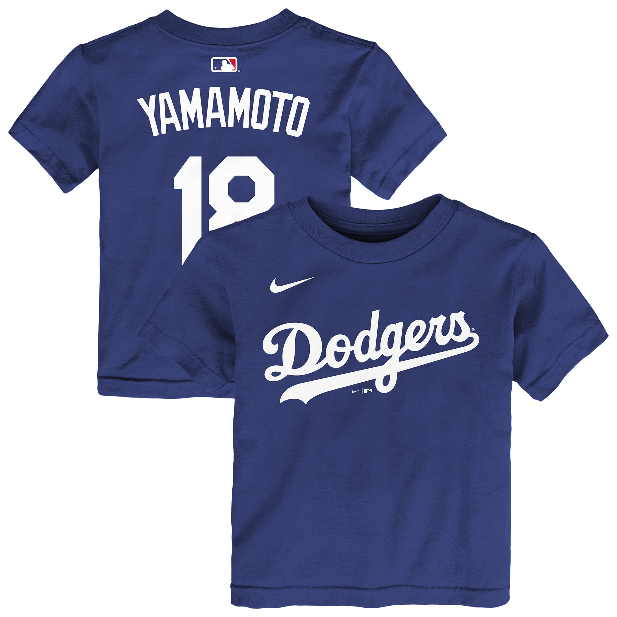 Toddler Yoshinobu Yamamoto Royal Los Angeles Dodgers Name & Number T-Shirt