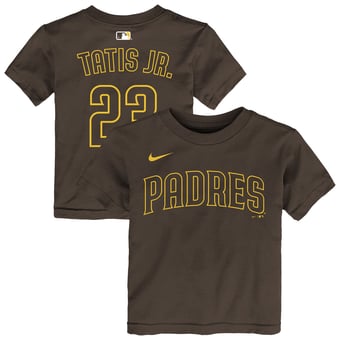 Toddler Fernando Tatis Jr. Brown San Diego Padres Name & Number T-Shirt
