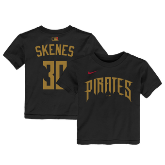 Toddler Nike Paul Skenes Black Pittsburgh Pirates 2026 City Connect Name & Number T-Shirt