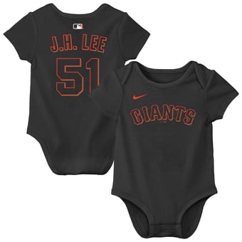 Newborn & Infant Nike Jung Hoo Lee Black San Francisco Giants Name & Number Bodysuit