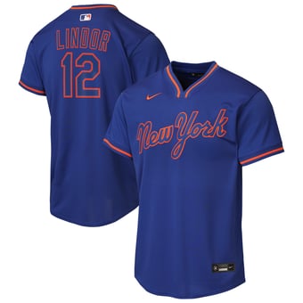 Youth Nike Francisco Lindor Royal New York Mets Alternate Replica Jersey