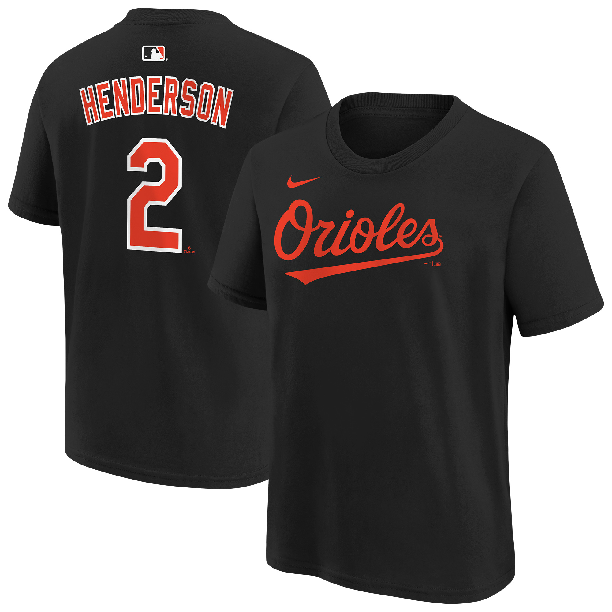 Youth Nike Gunnar Henderson Black Baltimore Orioles Name & Number T-Shirt Youth Nike Gunnar Henderson Black Baltimore Orioles Name & Number T-Shirt