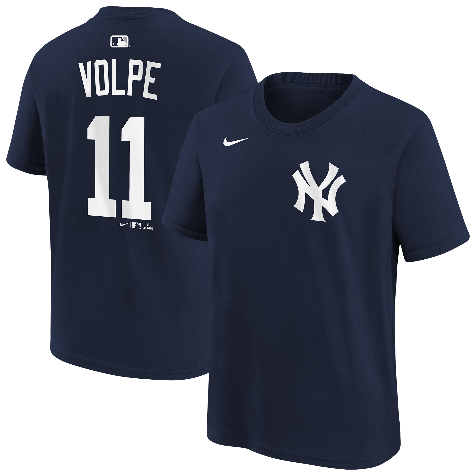Youth Nike Anthony Volpe Navy New York Yankees Name & Number T-Shirt Youth Nike Anthony Volpe Navy New York Yankees Name & Number T-Shirt