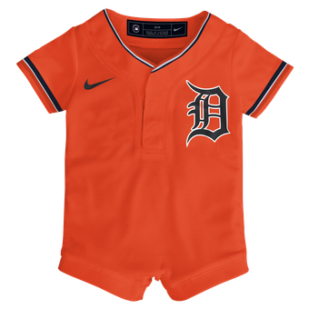 Infant Nike Orange Detroit Tigers Alternate Replica Romper Jersey