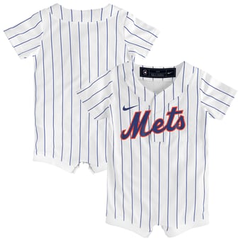Infant Nike White New York Mets Home Replica Romper Jersey