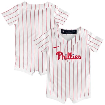 Infant Nike White Philadelphia Phillies Home Replica Romper Jersey