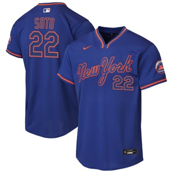 Youth Nike Juan Soto Royal New York Mets Alternate Stadium Jersey
