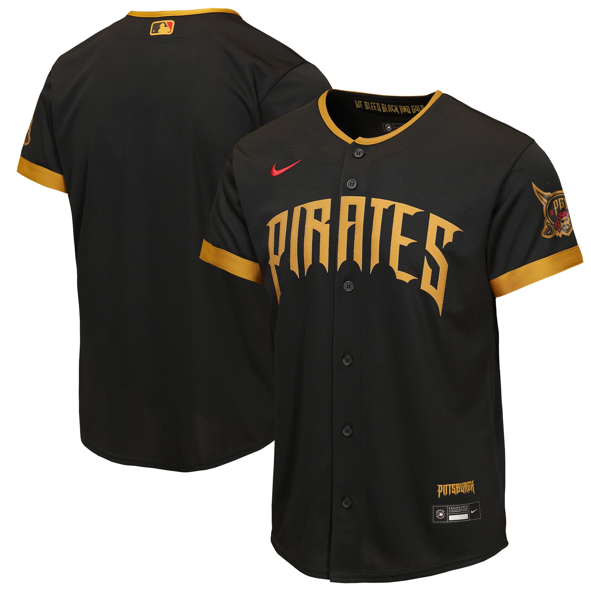 Youth Nike  Black Pittsburgh Pirates 2026 City Connect Stadium Jersey