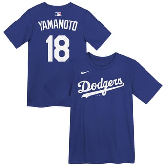 Preschool Yoshinobu Yamamoto Royal Los Angeles Dodgers Name & Number T-Shirt