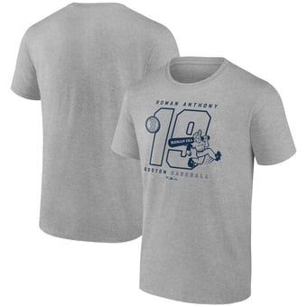 Men's Roman Anthony Heather Gray Boston Red Sox Graphic Player T-Shirt