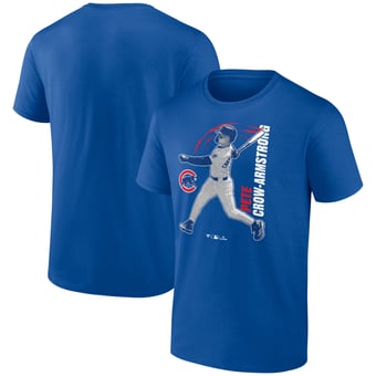 Men's Pete Crow-Armstrong Royal Chicago Cubs Graphic Player T-Shirt