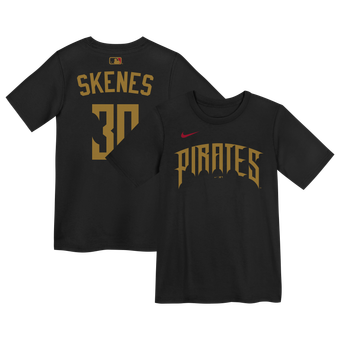 Preschool Nike Paul Skenes Black Pittsburgh Pirates 2026 City Connect Name & Number T-Shirt