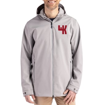 Men's Cutter & Buck Western Kentucky Hilltoppers Vault Logo Camano Everyday Stretch Water-Resistant Full-Zip Jacket