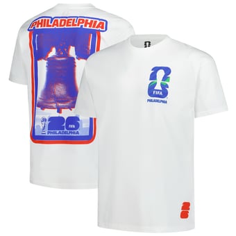 Men's Outerstuff  White 2026 FIFA World Cup Philadelphia Host City Local Oversized T-Shirt