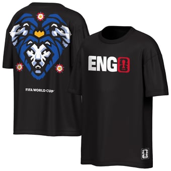 Men's Outerstuff Black England FIFA World Cup 2026 Livery Oversized T-Shirt