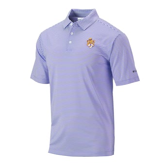 Men's Columbia Purple LSU Tigers Vault Logo Club Invite Polo
