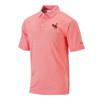 Men's Columbia Orange Virginia Tech Hokies Vault Logo Club Invite Polo