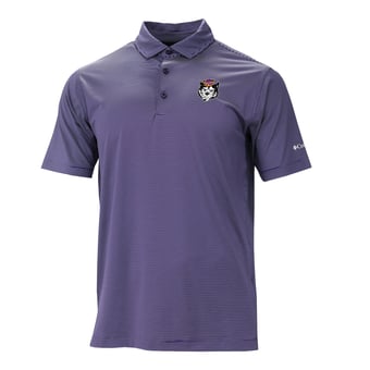 Men's Columbia Purple Washington Huskies Vault Logo Double Hit Polo