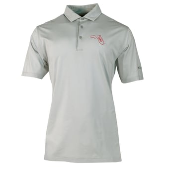 Men's Columbia Gray Florida State Seminoles Vault Logo Double Hit Polo