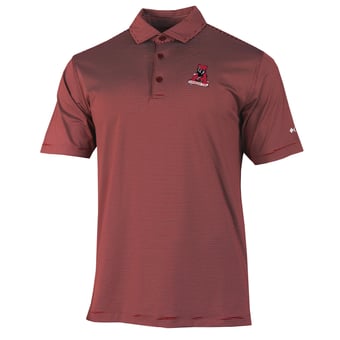 Men's Columbia Crimson Alabama Crimson Tide Vault Logo Double Hit Polo