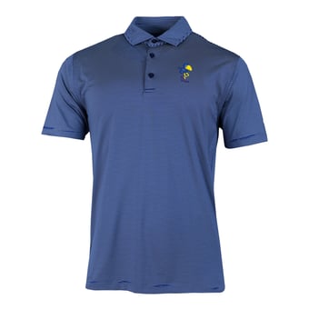Men's Columbia Royal Kansas Jayhawks Vault Logo Double Hit Polo